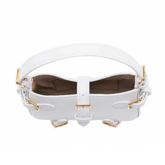 💎Altuzarra💎 NWT Mini Play Leather Baguette Bag, Optic White